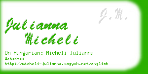 julianna micheli business card